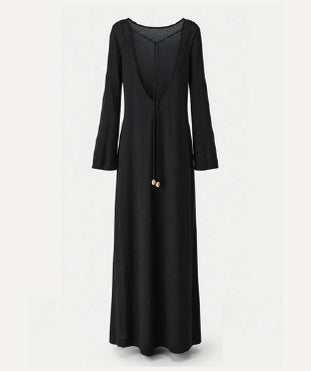Isle Open Back Maxi Dress, Black